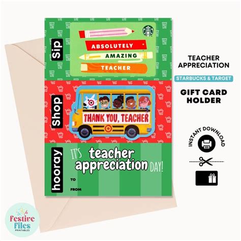 Starbucks Coffee Teacher Appreciation Etsy