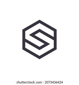 Hexagon Letter S Logo Design Stock Vector Royalty Free 2179306343