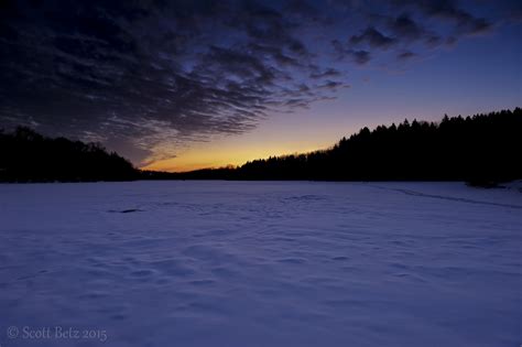 Sunlight Trees Sunset Night Lake Nature Reflection Sky Snow