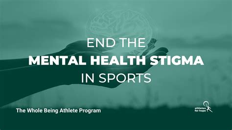 Whole Being Athlete Mental Health Athletes For Hope