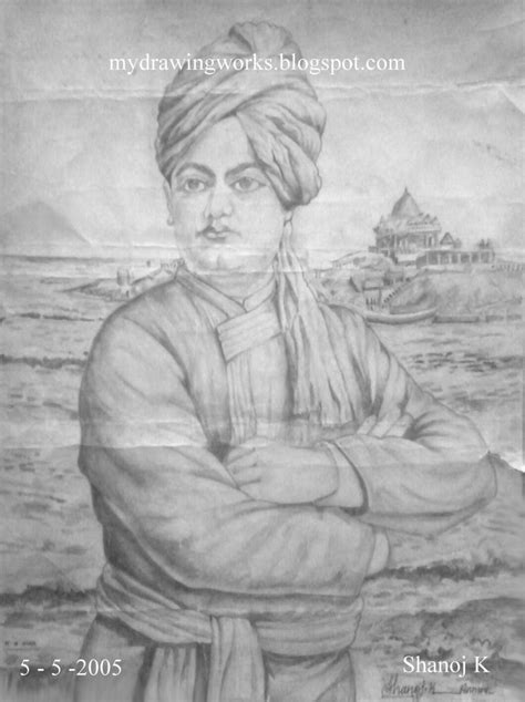 Swami Vivekananda- Pencil drawing || RAINBOW - The Colour of Life