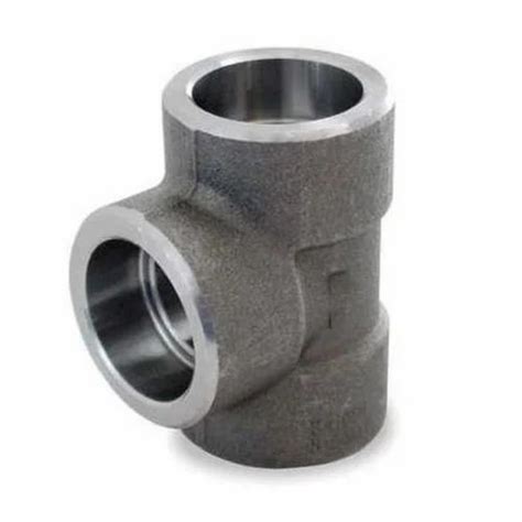 2 Inch Straight Carbon Steel Socket Weld Equal Tee For Plumbing Pipe