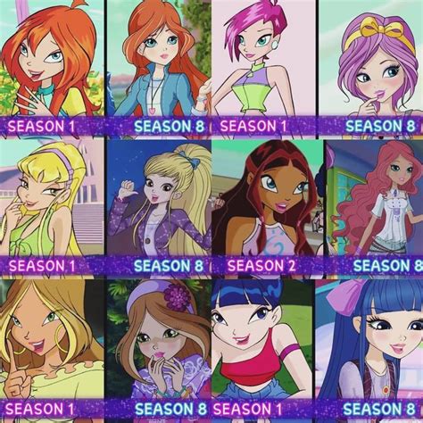 Winx Season 1 Vs Season 8 Comparison The Winx Club Photo 43450431