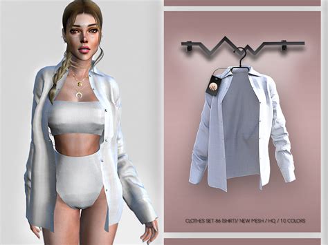 The Sims Resource Clothes Set 86 Shirt Bd329