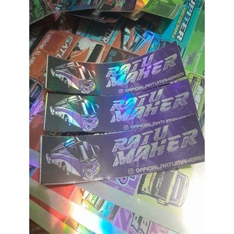 Jual Stiker Or Hologram Ratu Maher 3pcs Shopee Indonesia