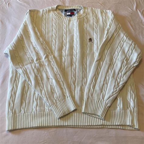 Tommy Hilfiger Cable Knit Sweater I Think This Depop