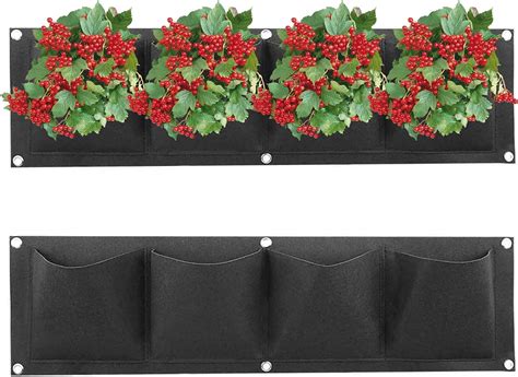 Bebester Wall Planting Bags Pcs Pocket Wall Hanging Planter