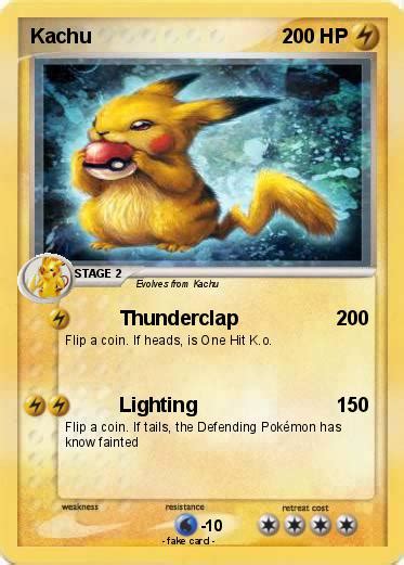 Pokémon Kachu 15 15 Thunderclap My Pokemon Card