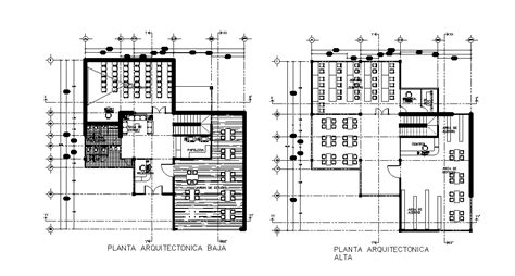 18x19m College Computer Lab Plan Is Given In This Autocad Drawing File