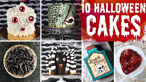 10 More Amazing And Easy Halloween Cakes Youtube