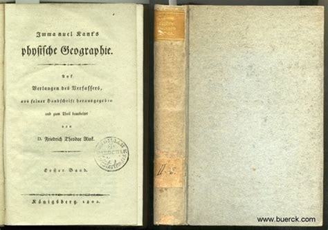 Immanuel Kant S Physische Geographie Auf Verlangen Des Verfassers Aus