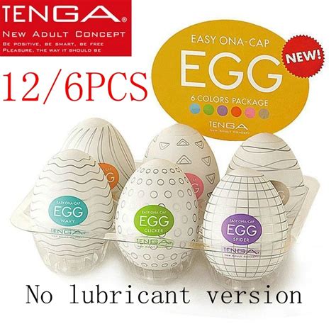 Tenga 12 6pcs Box Masturbation Eggs Portable Stimulating Penis Massager