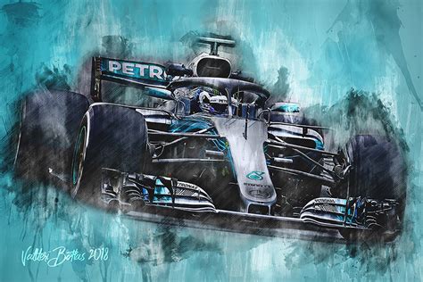 Valtteri Bottas | Canvas Wall Art Print | F1 2018 | 001 | Motorsport ART