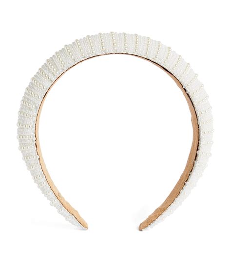 Bari Lynn Faux Pearl Detail Headband Harrods Ca