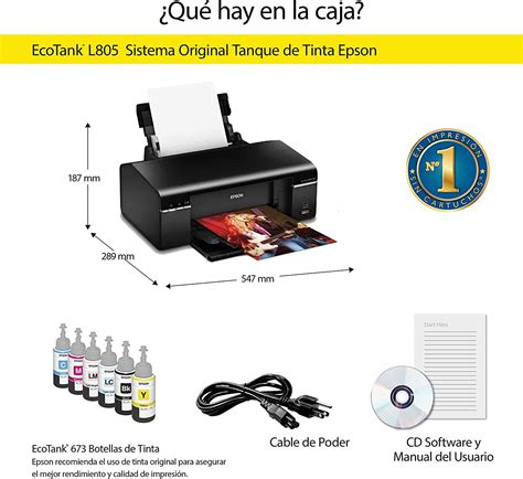 Impresora Epson EcoTank L805 - UltraPrint Guatemala
