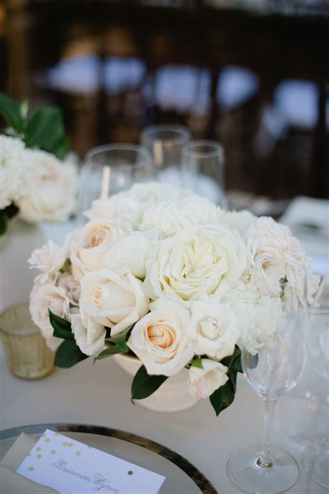 Ivory Centerpiece Elizabeth Anne Designs The Wedding Blog