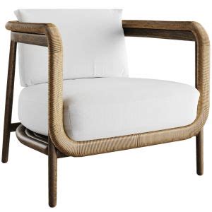 Palecek Lounge Chair D Model For Vray Corona