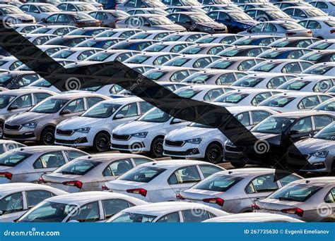 The Concept Of A Decline In Car Production Or Prices Manufacturing