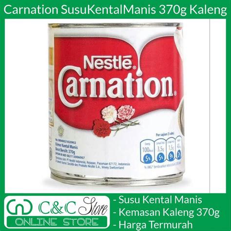 Jual Nestle Carnation Skm Susu Kental Manis 370 G Gr Shopee Indonesia