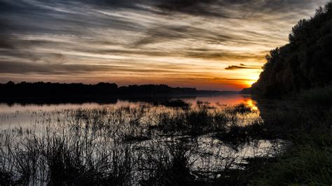 The Danube Sunset Free Stock Photo Public Domain Pictures