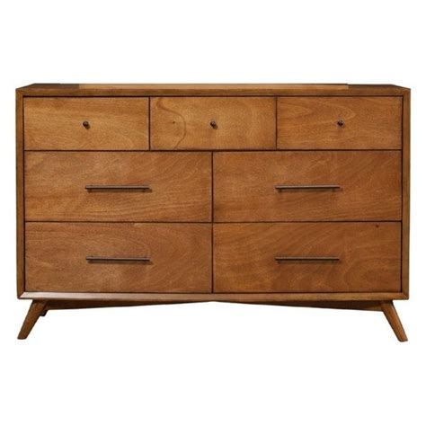 Mahogany Wood Dresser Midcentury Dressers By Benzara Woodland