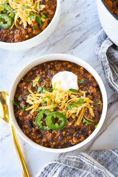 Black Bean Chili Recipe By Leigh Anne Wilkes