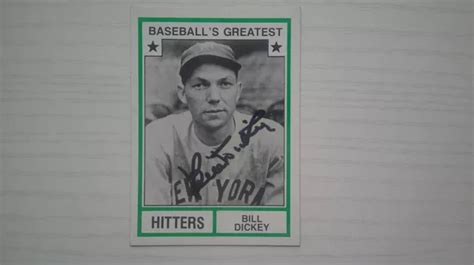 1982 TCMA BILL Dickey 38 Autographe Signé HOF Yankees SANS COA EUR 4