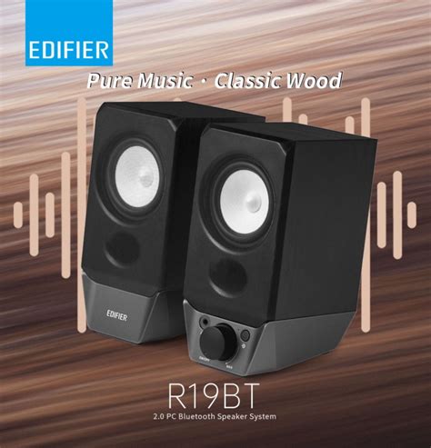 Edifier R Bt Pc Speaker System With Bluetooth Usb Aux W