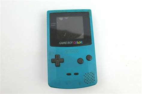 Nintendo Game Boy Color System Teal Gameboy Gbc Values Mavin