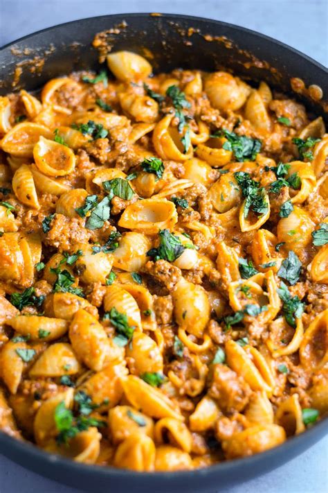 Creamy Shell Pasta With Sausage Recipe Kitchen Swagger