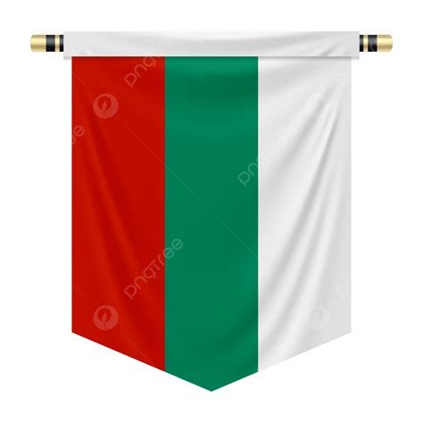 Pennant With The National Flag Of Bulgaria National Flag Bulgaria