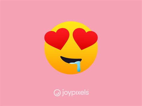 The Joypixels Drooling Heart Eyes Emoji All Smiles 1 0 By Joypixels