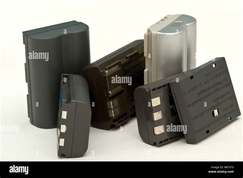rechargeable digital camera batteries   cover stock photo alamy