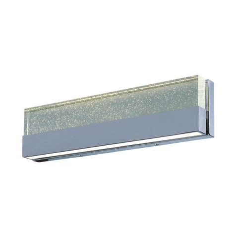 Lampara para Baño Cromo Pulido y Cristal con Burbujas 2 LED Lumistore