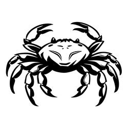 Crab Silhouettes Royalty Free Vector Image Vectorstock