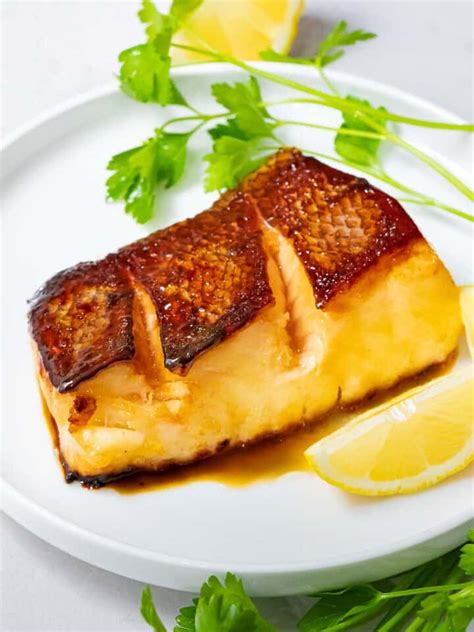 Pan Seared Chilean Sea Bass With Asian Marinade Drive Me Hungry