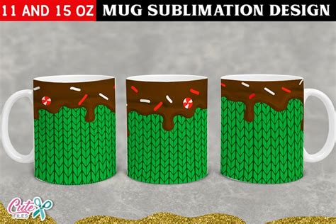 Hot Chocolate Christmas Sublimation Mug Design