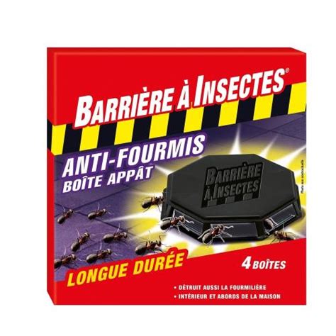 Anti fourmis boîte appât Barrière à Insectes Étui de 4 boîtes Soin du