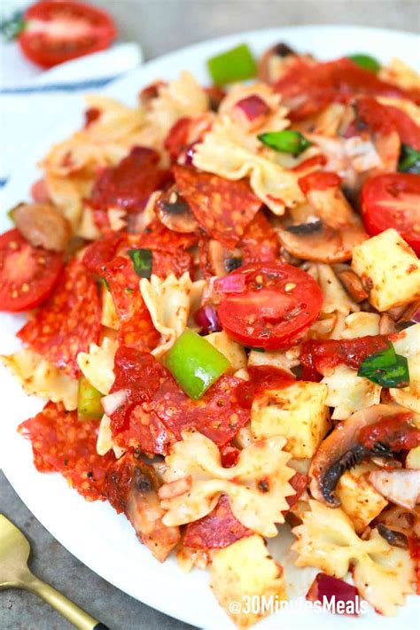 Pizza Pasta Salad 30 Minutes Meals