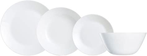 Arcopal Set Platos Postre Vajilla Vidrio Opal Extra Resistente