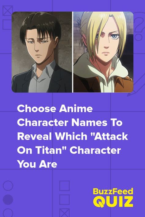 Choose Anime Character Names To Reveal Which "Attack On Titan ...