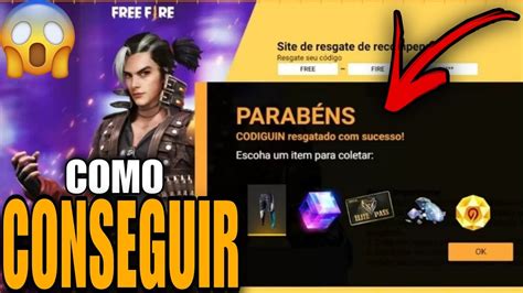 CODIGUIN FF INFINITO COMO Pegar RECOMPENSAS GRATUITAS No Free Fire