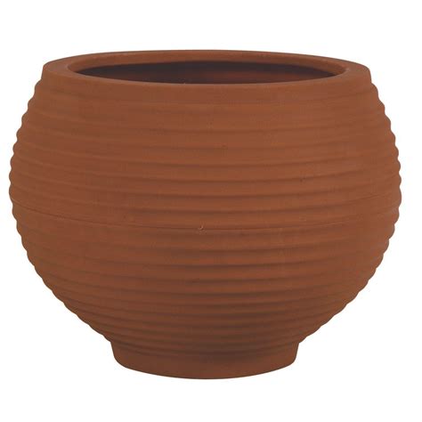 Vaso Para Plantas Redondo Em Polietileno 54 Esfera Lattice 46cmx37cm