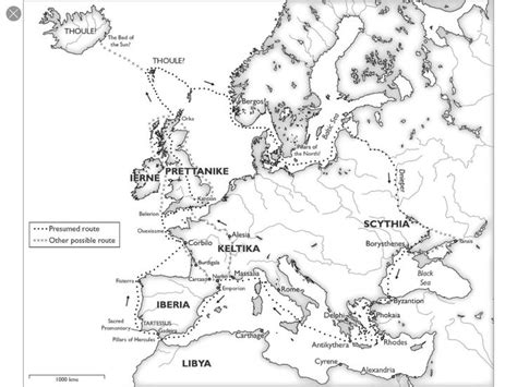 The Voyage of Pytheas | History literature, Celtic myth, Map