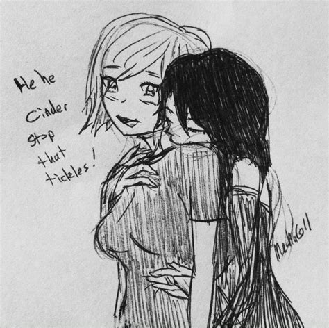 Winterfall Tickles Cinder X Winter By Mechag11 On Deviantart