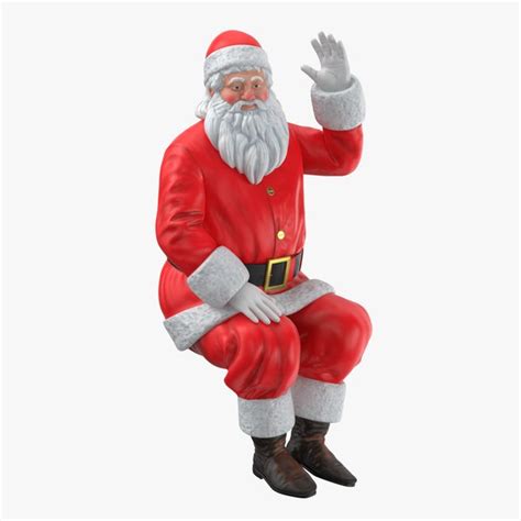 Santa Claus Reindeer Flying 3d Turbosquid 1232838