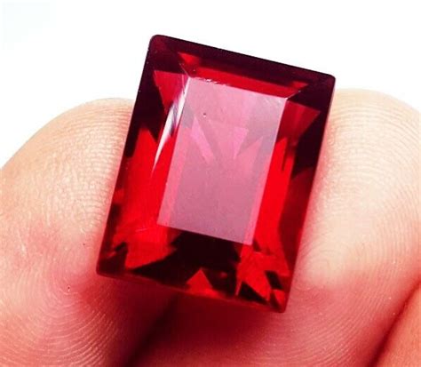 Rhodolite Red Garnet Emerald Cut Ct Certified Loose Gemstone With