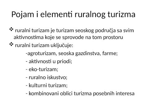 Pptx Ruralni Turizam U Srbiji Dokumentips