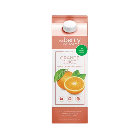 berry company orange juice  real food ph