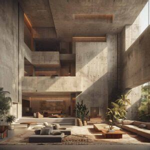 brutalist interior architecture  essential traits landmarks architects